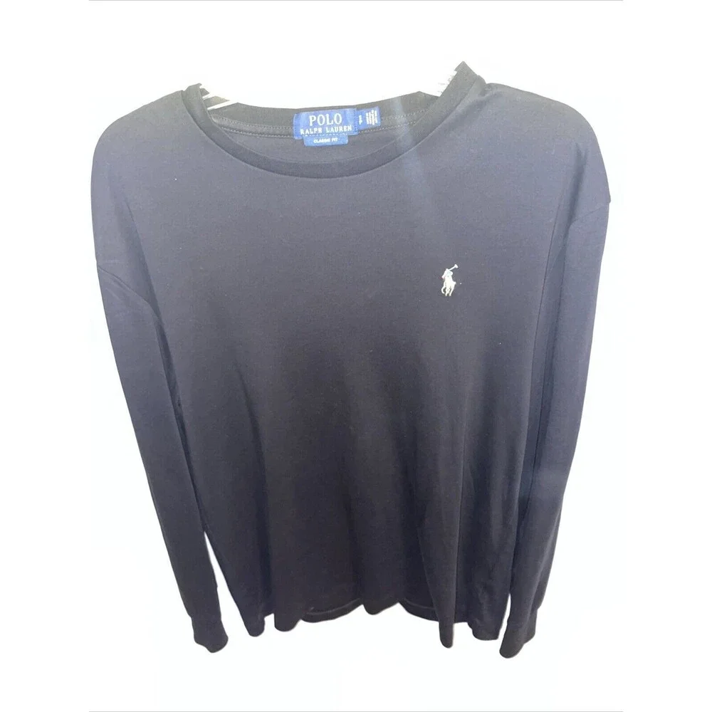 Polo Ralph Lauren Men’s Pullover Shirt Sz Small Black Flesh Pony Comfort Active
